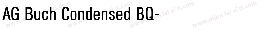 AG Buch Condensed BQ字体转换